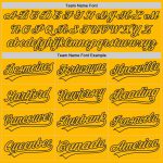 Custom Gold and Navy Authentic Baseball Jersey - Personalized Team Apparel Custom Gold Gold-Navy Authentic Baseball Jersey