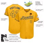 Custom Gold-Royal Authentic Baseball Jersey - Personalized Gold Jersey Custom Gold Gold-Royal Authentic Baseball Jersey
