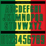 Senegalese Flag Soccer Jersey Custom Gold Kelly Green Red-Black Sublimation Uniform Custom Gold Kelly Green Red-Black Sublimation
