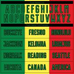 Senegalese Flag Soccer Jersey Custom Gold Kelly Green Red-Black Sublimation Uniform Custom Gold Kelly Green Red-Black Sublimation