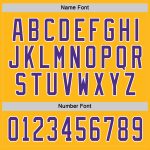 Custom Purple White Gold Hockey Jersey - Personalized Team Jersey for Fans Custom Gold Purple-White Hockey Jersey