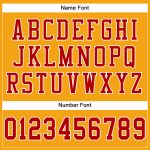 Custom Gold Red-White Authentic Football Jersey - Personalized Mesh Jersey for Fans Custom Gold Red-White Mesh Authentic