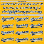 Custom Gold Royal-White Baseball Jersey - Authentic MLB Style Sports Apparel Custom Gold Royal-White Authentic Baseball Jersey