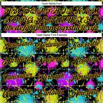 Custom Graffiti Black Gold 3D Neon Splatter T-Shirt - Performance Tee for Style and Comfort Custom Graffiti Pattern Black-Gold