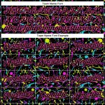 Black-Pink Custom Graffiti 3D Neon Splatter Baseball Jersey - Style 7876 Custom Graffiti Pattern Black-Pink 3D Neon Splatter