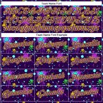 Graffiti Pattern Performance T-Shirt - Gold Purple 3D Paint Splatter Design Custom Graffiti Pattern Gold-Purple 3D Clashing