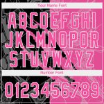 Custom Pink Black 3D Graffiti Pattern Unisex Softball Jersey - Two-Button Design Custom Graffiti Pattern Pink-Black 3D Two-Button