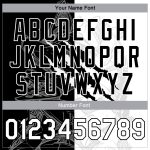 Custom Graffiti Pattern White Black 3D Bomber Varsity Letterman Jacket Custom Graffiti Pattern White-Black Scratch 3D Bomber