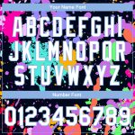Custom Graffiti Pattern Bomber Jacket with White-Light Blue Splashes, 3D Full-Snap Varsity Style 5324 Custom Graffiti Pattern