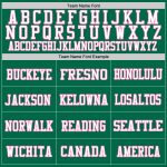 Custom Grass Green Football Jersey Pink-White Mesh Authentic Design Custom Grass Green Pink-White Mesh Authentic Football