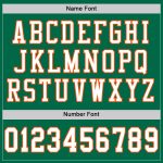 Authentic Football Jersey Custom Grass Green with White-Orange Mesh Design Custom Grass Green White-Orange Mesh Authentic