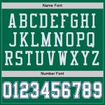 Grass Green White-Royal Authentic Throwback Football Jersey - Custom Design Custom Grass Green White-Royal Mesh Authentic