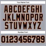 Custom Gray Black Orange Old Gold Performance Long Sleeve T-Shirt Custom Gray Black Orange-Old Gold Long Sleeve Performance