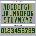 Gray Green-Gold Long Sleeve Performance T-Shirt for Men & Women - Custom Design Custom Gray Green-Gold Long Sleeve Performance