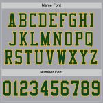 Custom Gray Green Gold Mesh Football Jersey - Authentic Sports Apparel Custom Gray Green-Gold Mesh Authentic Football Jersey