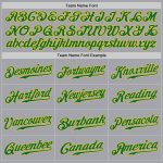Custom Baseball Jersey in Gray, Kelly Green & Gold - Authentic Design Custom Gray Kelly Green-Gold Authentic Baseball Jersey