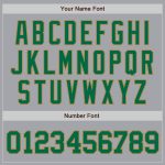 Custom Gray Baseball Jersey with Kelly Green and Old Gold Trim - Authentic Design Custom Gray Kelly Green-Old Gold Authentic