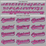 Custom Unisex Softball Jersey in Gray Light Blue Black Pink, Two-Button Design for Comfort and Style Custom Gray Light Blue