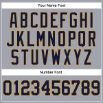 Gray Navy Gold Long Sleeve Performance T-Shirt - Custom Athletic Wear for Sports and Fitness Custom Gray Navy-Gold Long Sleeve
