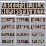 Gray Navy Gold Long Sleeve Performance T-Shirt - Custom Athletic Wear for Sports and Fitness Custom Gray Navy-Gold Long Sleeve