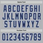 Custom Hockey Jersey Gray Navy Light Blue Personalized Team Apparel Custom Gray Navy-Light Blue Hockey Jersey
