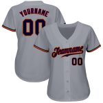 Custom Gray Navy Red Old Gold Authentic Baseball Jersey for Men Custom Gray Navy Red-Old Gold Authentic Baseball Jersey