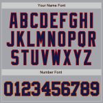 Custom Gray Navy Red Old Gold Authentic Baseball Jersey for Men Custom Gray Navy Red-Old Gold Authentic Baseball Jersey