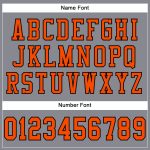 Custom Gray Orange Black Mesh Football Jersey - Authentic Team Apparel Custom Gray Orange-Black Mesh Authentic Football Jersey