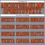 Custom Gray Orange Black Mesh Football Jersey - Authentic Team Apparel Custom Gray Orange-Black Mesh Authentic Football Jersey