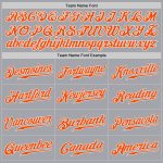 Custom Baseball Jersey - Authentic Gray and Orange-White Design for Men and Women Custom Gray Orange-White Authentic Baseball