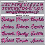 Custom Varsity Letterman Two Tone Jacket Gray Pink Black Light Blue Full-Snap Bomber Custom Gray Pink Black-Light Blue Bomber