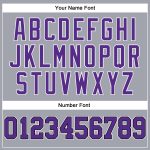 Custom Performance T-Shirt for Men and Women - Gray Purple-Black Long Sleeve Custom Gray Purple-Black Long Sleeve Performance