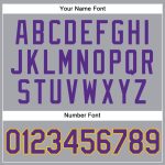 Custom Gray Purple Gold Baseball Jersey Authentic Sleeveless Design Custom Gray Purple-Gold Authentic Sleeveless Baseball