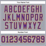 Gray Purple Gold Long Sleeve Performance T-Shirt Custom Design for Men and Women Custom Gray Purple-Gold Long Sleeve Performance