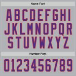 Custom Hockey Jersey - Gray Purple-Orange Design, Personalized Sports Apparel Custom Gray Purple-Orange Hockey Jersey
