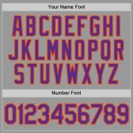 Custom Performance T-Shirt in Gray, Purple, and Orange - Stylish Activewear for Men and Women Custom Gray Purple-Orange Performance