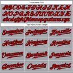 Custom Gray Red Black Baseball Jersey Sleeveless Authentic Style 4335 Custom Gray Red-Black Authentic Sleeveless Baseball