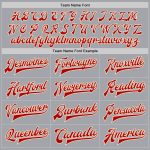 Custom Gray Red-Cream Bomber Jacket for Men, Full-Snap Varsity Letterman Style Custom Gray Red-Cream Bomber Full-Snap Varsity