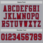 Gray Red-Navy Custom Authentic Football Jersey - Personalized Mesh Sports Jersey Custom Gray Red-Navy Mesh Authentic Football