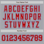 Custom Gray Red White-Royal Authentic Baseball Jersey for Men and Women - Personalized Sports Apparel Custom Gray Red White-Royal