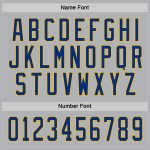 Custom Gray Hockey Jersey - Royal Gold Design, Personalized Sports Apparel Custom Gray Royal-Gold Hockey Jersey