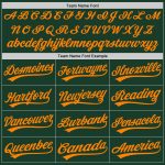 Custom Green Blaze Baseball Jersey - Authentic Sports Apparel in Orange Custom Green Blaze Orange Authentic Baseball Jersey