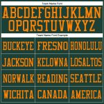 Custom Green Blaze Orange Football Jersey - Authentic Mesh Design for Fans Custom Green Blaze Orange Mesh Authentic Football