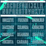 Custom Green Teal Sublimation Soccer Jersey Uniform for Team Sports Custom Green Green-Teal Sublimation Soccer Uniform Jersey