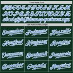 Custom Authentic Baseball Jersey in Green, Light Blue & White Custom Green Light Blue-White Authentic Baseball Jersey
