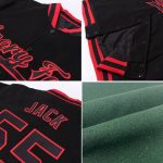 Custom Bomber Varsity Letterman Jacket in Green Light Blue White Full-Snap Custom Green Light Blue-White Bomber Full-Snap
