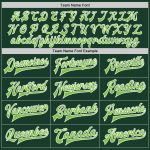 Custom Green Neon Bomber Varsity Letterman Jacket - Full-Snap Style, Lightweight Design Custom Green Neon Green-White Bomber