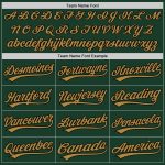 Green Custom Old Gold-Black Baseball Jersey - Authentic Design, Perfect for Fans and Players Custom Green Old Gold-Black