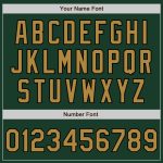 Green Custom Old Gold-Black Baseball Jersey - Authentic Design, Perfect for Fans and Players Custom Green Old Gold-Black