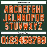Custom Long Sleeve Performance T-Shirt in Green, Orange, and White Custom Green Orange-White Long Sleeve Performance T-Shirt